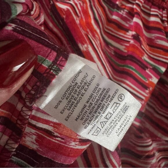 NEW Loft Ikat Smocked Peplum Cami Top, Medium - Picture 7 of 9